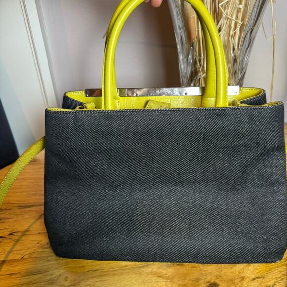 Fendi Lime and Denim Mini 2Jours Crossbody Strap Authentic CoA - Picture 9 of 16